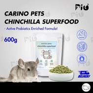 [24HR SHIP] CARINO PETS PREMIUM CHINCHILLA SUPERFOOD 600G Premium Makanan Pellet Probiotics Cincila 