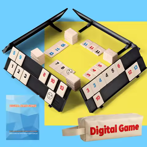 Israel Mahjong Rummy Number Cards Mexican Train Dominoes Game Traditional Board Game for Entertainme