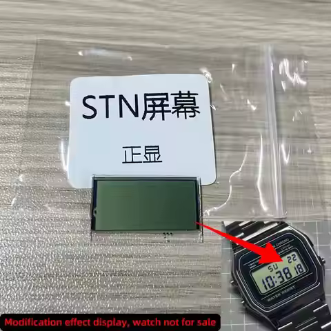 STN LCD High definition Display Screen Mod kit for Casio Watch for F-91W F-105 A158 A159 A168 Series