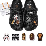 รองเท้า cross BAPE หัวโต Classic Clog | รองเท้าแตะชายหาดแฟชั่น ใส่สบาย กันลื่น น้ำหนักเบา