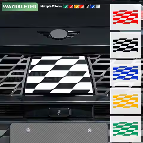 1 Piece Car Front Grill Decoration Reflective Vinyl Decal Sticker For MINI Countryman U25 2024 JCW 2