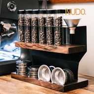 NUDO LAB Coffee Storage Tube Set - Glass Tube Display Coffee Bean Storage