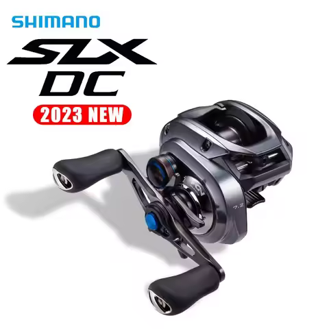 SHIMANO 2023 SLX DC Baitcasting Fishing Reels Long Throw 6+1BB 6.3:1/7.2:1/8.2:1 I-DC4 Max Drag 5.5k