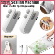 Mini sealer machine USB rechargeable sealer plastic bag sealing machine heating strip home food seal