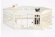 全城熱賣 - 寵物室內圍欄（白色）（6片圍欄【有門款】）