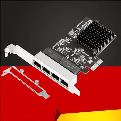 PCIE X1 RJ45 Lan NIC 1000Mbps PCI Express Quad Gigabit Ethernet Network Adapter RTL8111H Chips 10/10