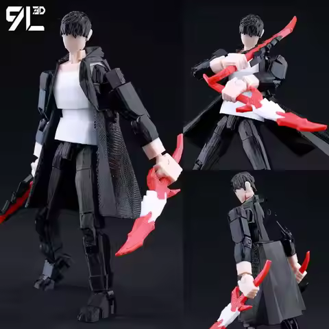 9L3D Printed Jin-Woo Solo Leveling Lucky13 Dummy T13 Movable Shapeshift Action Figures Mannequin Toy