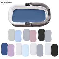 Orangesea 2Pcs set Fitted Bassinet Sheet Fitted Sheet for Cradles Basket Pad Fitted Sheet