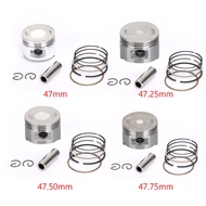 Piston Kit & Rings Set Fit for Yamaha Raptor YFM90R 09-13 43D-E1631-00 0.75MM(47.75mm)