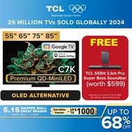 NEW | TCL TV C7K Premium QD-MiniLED TV | 55  65  75 85inch| 144Hz VRR | Dolby Atmos/Vision | HDR 10+