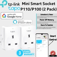 [Local Warranty] 2 PACK Tp Link -Tapo P100 / P110 Mini Smart WiFi Socket Smart Home Power Socket Plu
