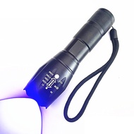 Đèn pin kiểm tra tia cực tím đèn LED UV chuyên dụng soi tem nhãn phát quang kim loại 365nm 395nm