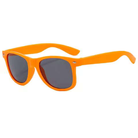 Unisex Kids Polarized round Sunglasses Flexible Silicone Vintage Style Fashion Eyewear Shades for Bo