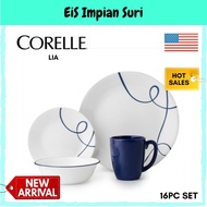 (LOOSE PCS REPALCEMENT) Corelle Lia 16pcs Dinnerware Set (1131875) Livingware Dinner Serve Set Corelle loose Lia