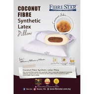 FIBRE STAR PILLOW COCONUT FIBER SYNTHETIC LATEX PILLOW READY STOCK (FREE BAG ZIP)