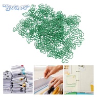 SUSANS 100 Pcs Dollar Shape Paper Clips, Dollar Shaped Green Metal Paper Clips, Novelty Plastic-coat