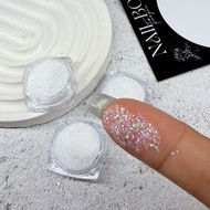 Nails 7-color pure white glitter
