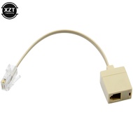 【Stylish】 Rj45 To Rj11 Telephone Ethernet Network Adapter Cable 8p4c To 6p4c Male To Female Adapter