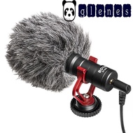 GLENES 1 Set Boya BY-MM1 Microphone, Cardioid Capacitive Video Microphones, Vocals Voice Shock Absorbers Universal Compact Audio Recording Mic SLRs
