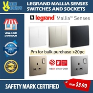 Legrand Mallia Senses Designer Matte Switch Socket Heater SG Safety Mark Approved