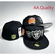 Premium NFL Cap Las Vegas Raiders Fitted Hat Men Women 59FIFTY Full Closed Back Caps Sports Embroide