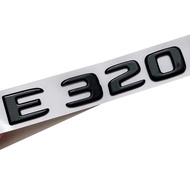AI 3d ABS Black Logo E320 Letters Car Trunk Badge 4MATIC Emblem Logo For Mercedes Benz E320 W213 W212 W211 Sticker Accessories