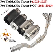 Full Systems For Yamaha Tracer9 Tracer 9 GT 2021 2022 2023 Motorcycle Exhaust Escape Modified Front 
