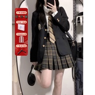 Blazer Uniform JK Asli Tokyo Shikiji Sut Gaya Akademi Bekalan Sekolah Perempuan Teh Teh Hitam Coklat
