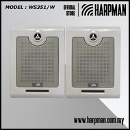 HARPMAN BS351/W 5.5'' WALL MOUNT 10W BOX SPEAKER (1 PAIR - WHITE)