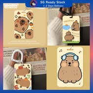 【 SG】 ️Capabala Cute Guinea Pig Portable Meal Card Set Campus Ezlink Bus Access Card Student Hard Pr