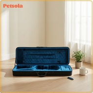 petsola Hard-Sided Violin Case with Foam Structure Rectangular Violin Case Rigid Lightweight for Tra