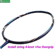 Apacs Commander 80【Install String+ Foc Overgrip】(Original) Badminton Racket -Navy Matt(1pcs)