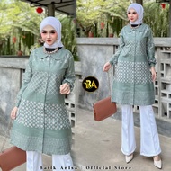 Tunik Batik Kerja Wanita Modern | Atasan Fashion Muslim Wanita Tunik | Batik Wanita Terbaru
