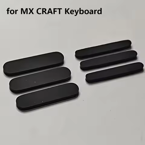 1 Set Black Rubber Feet Pad Anti-slip Self-adhesive Shockproof Protective Pad for Logitech MX CRAFT 