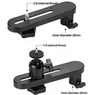 Universal Projector Tray Mount with 20mm Inner Diameter, T-Type Stand Holder with 1/4" & 3/8" Screw,