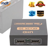 Amisgos 4K Amplifier Hub Switcher 1080p HDMI Splitter 2 Port 1x2 3D for HD TV PC PS3 DVD US