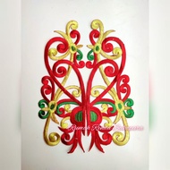 Dayak embroidered lace