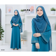 EKSKLUSIF ABAYA ULFA WITH SHAWL [JUBAH MANIK BATU][TEAL BLUE]