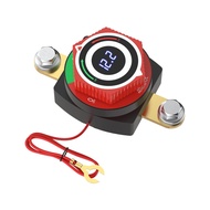 CG Digital Battery Disconnect Switch with LED Voltmeter DC5-80V ON/OFF Battery Cut Off Switch Kill S