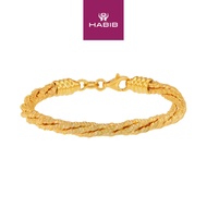 HABIB Oro Italia 916 Yellow Gold Bangle GB91050924(4)-BBY (for baby) (22K Gold)
