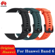 [HOT JUXXKWIHGWH 514] สายนาฬิกาซิลิโคน Huawei ดั้งเดิมสำหรับ Huawei Band 6สายนาฬิกาสายรัดข้อมือซิลิโคน