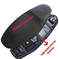Sarung jok motor Bahan kulit Pasir Premium Anti Cakar Kucing Anti air Anti rembes universal motor be