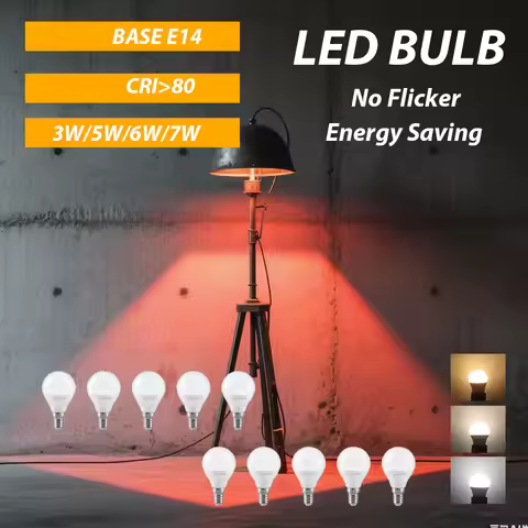 1-10Pcs Soft Lighting E14 G45 Bulb 3W 5W 6W 7W Suitable LED Bulb AC220V-240V for Hall Lamps Bedroom 