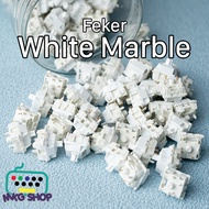 Switch Feker White Marble | 45g | Linear | Thocky mechanical keyboard switch