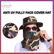 Anti UV Hat Cap Topi UV Protection UV Proof Detachable Gardening Hat Outdoor Fishing Hat Hiking Cap Topi Memancing Sport