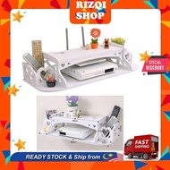 💥 SUPER SALE 💥 TV TOP RAK DEKODER TV RACK DIY SHELF SET TOP BOX RACK TV HOLLOW OUT WALL SHELVING HAN