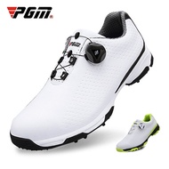 PGM Golf Shoes Men Sports Shoes Waterproof Knobs Buckle Mesh Lining Breathable Anti-slip Mens Traini