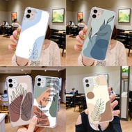 A-132 Linear leaves Silicone TPU Case Compatible for Huawei Nova P20 3I P30 2I Y5P 5T Y8S 4E Lite Pro Cover Soft