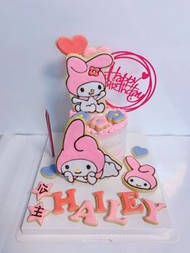 4寸Melody曲奇蛋糕*Melody蛋糕* *曲奇蛋糕*忌廉蛋糕*卡通蛋糕*海綿蛋糕*自訂蛋糕