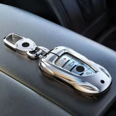 Fashion Zinc Alloy Car Key Case Cover Protector Shell for BMW 1 3 5 6 7 Series X1 X3 X4 X5 X6 X7 F15